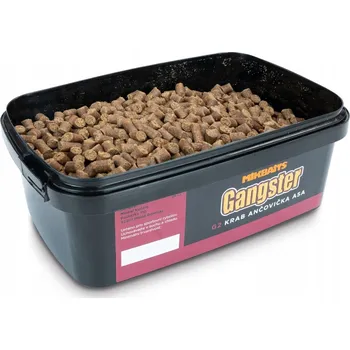 Pelety Návnada MikBaits Gangster G2 Crab Anchois Asafetyda 6 mm 700 g