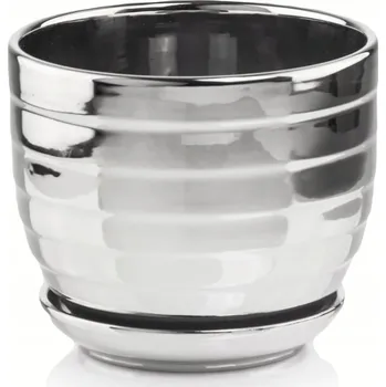 Květináč Květináč keramika šedá Polnix 14 cm x 14 x 13 cm