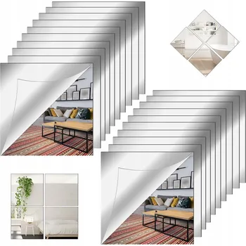 Zrcadlo ZRCADLO 15 CM SAMOLEPICÍ SADA 40 KS DO KOUPELNY, OBÝVACÍHO POKOJE