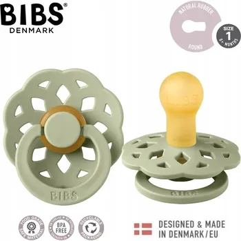 dudlíky Kulatý gumový Dudlík Bibs 0 +