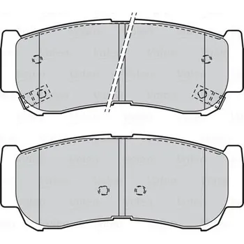 Brzdová destička Sada brzdových destiček, kotoučová brzda VALEO 301932