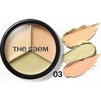 Korektor SAEM Cover Perfection Korektor na obličej Triple Pot 03 Correct Up Beige