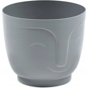 Květináč Květináč 14,3 x 16,5 cm plast šedý