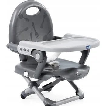 Jídelní židlička Cestovní židlička CHICCO Pocket Snack Šedá