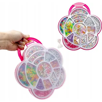 kreativní sada Sada na výrobu náramků DIY krabička ve tvaru květiny