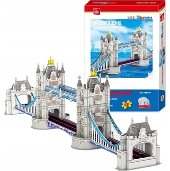 ostatní stavebnice Puzzle 3D Tower London Bridge Velké pro děti i dospělé 78 cm 118 dílů
