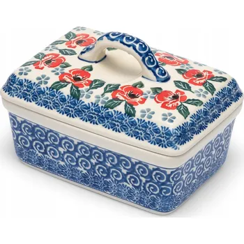 Máslenka Máslenka, dóza na máslo 14 cm Ceramika Artystyczna Bolesławiec