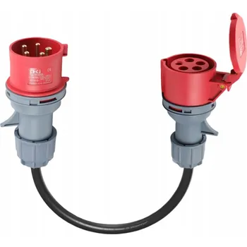 Elektrická zásuvka Adaptér 32A na 16A pro nabíječku, IP44, 0.5m