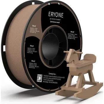 Filament ERYONE PLA - Deep wood / Tmavé dřevo 1 kg - Filament