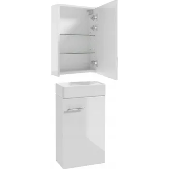 Koupelnový nábytek Sada koupelnová skříňka s umyvadlem 60x40 + koupelnová skříňka se zrcadlem 40x60