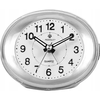 Budík Budík Perfect stříbrný, 10 cm