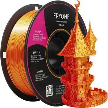 Filament ERYONE PLA Filament - Dvoubarevný 1kg (červená, zlatá) - Filament