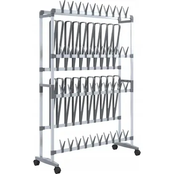 Botník Botník VidaXL 89 x 120 x 27 cm stříbrná