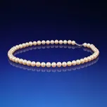 Perlový náhrdelník růžový AA-7 - stříbrná karabinka 925/1000 0,50g