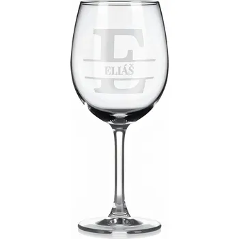 Sklenice Vínová sklenka s gravírovaným jménem – ELIÁŠ