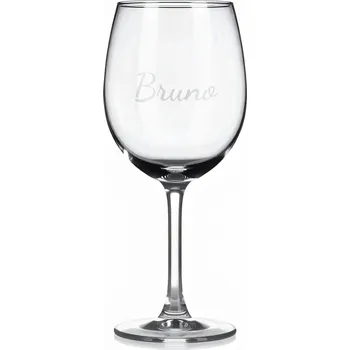 Sklenice Vínová sklenka s gravírovaným jménem – Bruno