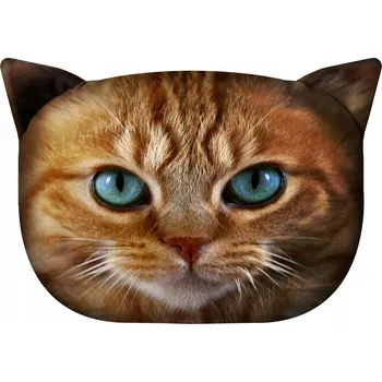 Polštář Polštář s kočkou měkký s vložkou BERTONI 34x24 cm s potiskem kočky BENEK