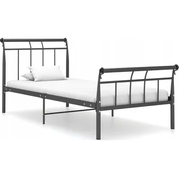 Postel Manželská kovová postel VidaXL 100x200 cm černá