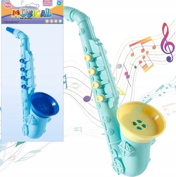 Hudební nástroj pro děti SAXOFON HRAČKA HUDEBNÍ NÁSTROJ TRUBKA PRO DĚTI RŮZNÉ BARVY