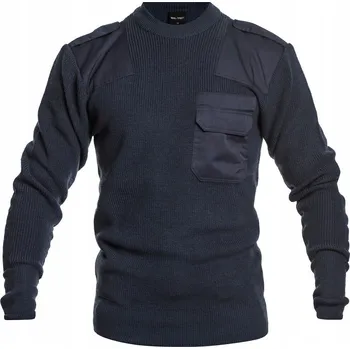 Pánský svetr Mil-Tec BW Pullover svetr modrý kulatý velikost 56