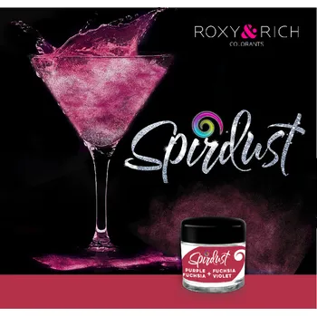 Metalická barva do nápojů Spirdust fialová fuchsie 1,5g - Roxy and Rich | Skvělé pro Váš domácí dort