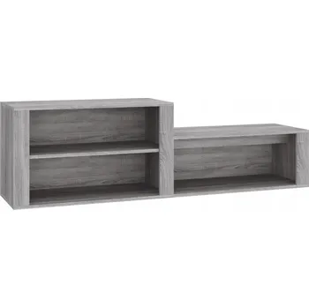 Botník Botník, šedý dub sonoma, 150x35x45 cm