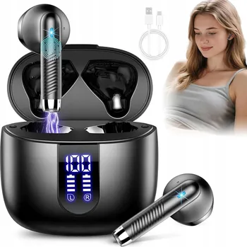 Sluchátka BEZDRÁTOVÁ BLUETOOTH SLUCHÁTKA S ERGONOMICKÝM DESIGNEM POLOVICE UVNITŘ UCHA (SEMI IN EAR)