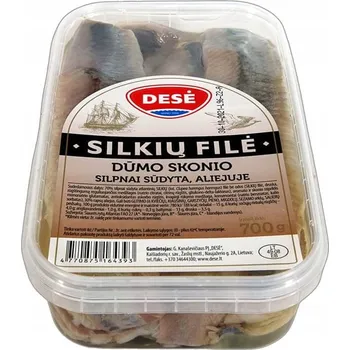 Filé z sleďů s kouřovou příchutí 700 g Dese 0,7 kg