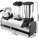 G.Gastro Combination Bar Drinks Machine - Blender, Ice Crusher & Citrus Juicer - 2x150 + 750W