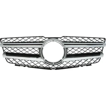 Kapota BLIC Přední maska, mřížka chladiče (2 pruhy, chrom/černá) MERCEDES GLK X204 06.08-05.12
