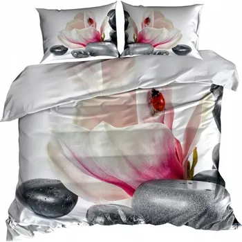 Povlečení 3D Bavlna saténové Povlečení 160x200 cm FLOWER SPA