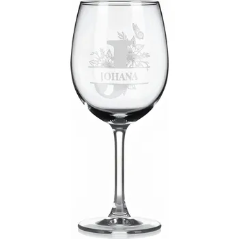 Sklenice Vínová sklenka s gravírovaným jménem – JOHANA
