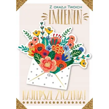 Obraz Přání B6 DK-830 K svátku - květiny