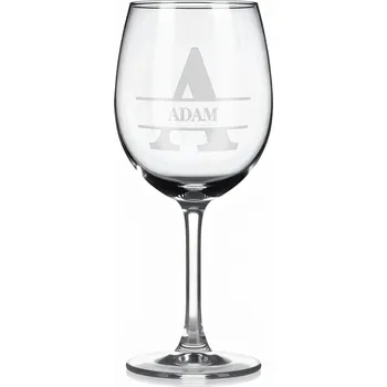 Sklenice Vínová sklenka s gravírovaným jménem – ADAM