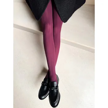 Dámské punčochy LINEA ARTE 40 Dámské Punčocháče vine 3 BORDOVÉ VENEZIANA