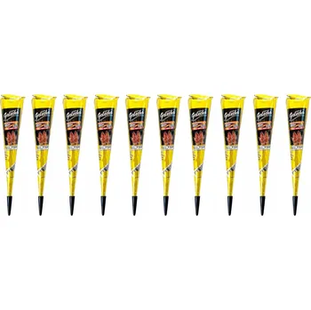 Odstranitelné tetování GOLECHA Henna na Na Tetování ČERNÁ bez PPD 10 ks