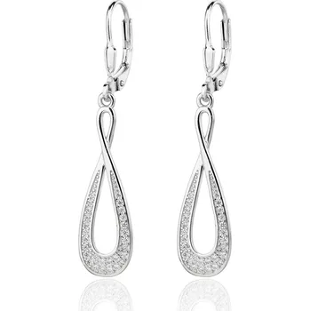 Náušnice JKB Jewel Stříbrné visací náušnice se zirkony Elodia