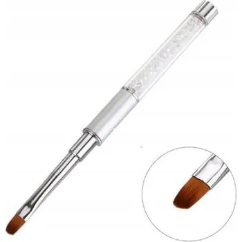 Kosmetický štětec Štětec na gel kulatý stříbrný 2