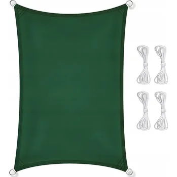 Krycí plachta STÍNÍCÍ PLACHTA MARKÝZA VODĚODOLNÁ ZELENÁ ZAHRADNÍ 6x3 m