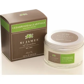 St James of London Cedarwood & Clarysage, krém na holení 150 ml