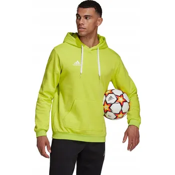 Pánská mikina PÁNSKÁ MIKINA ADIDAS Entrada 22 KAPUCE limetková M
