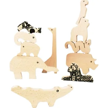 Dřevěná hračka Bajo Dřevěné puzzle, skládačka - Džungle