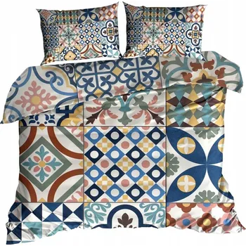 Povlečení 3D Bavlna saténové Povlečení 160x200 BAREVNÉ VZORY