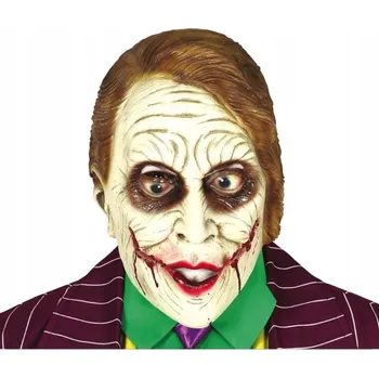 Karnevalová maska Maska na obličej Guirca GU2231 latexová klaun bílý