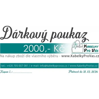 Dárkový potravinový koš Dárkový poukaz ve výši 2 000,- Kč