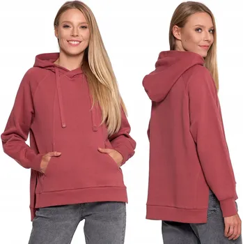 Dámská mikina Dámská volná MIKINA S KAPUCÍ , teplá, klasická, MORAJ S