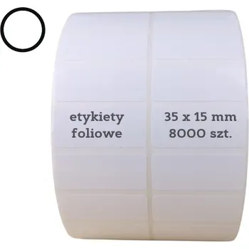 Speciální papír 35x15 samolepicí fóliové etikety 8000 samolepky