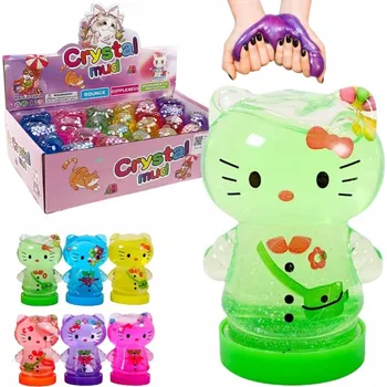 Modelovací hmota Sliz sliz kočka s kuličkami 42g