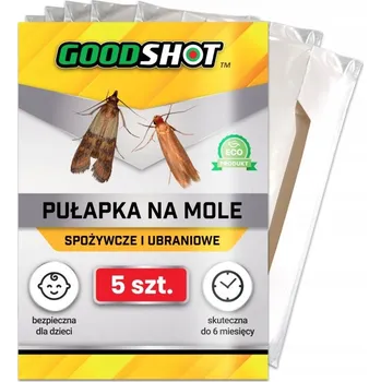 5x silná past na potravinové a šatní moly 2v1 feromony MAX GOODSHOT
