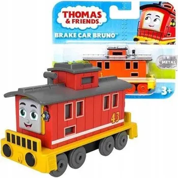 Vláček a vláčkodráha TOMEK A PŘÁTELÉ MAŠINKA TOMÁŠ BRZDOVÝ VAGÓN BRUNO KOVOVÝ HHN55